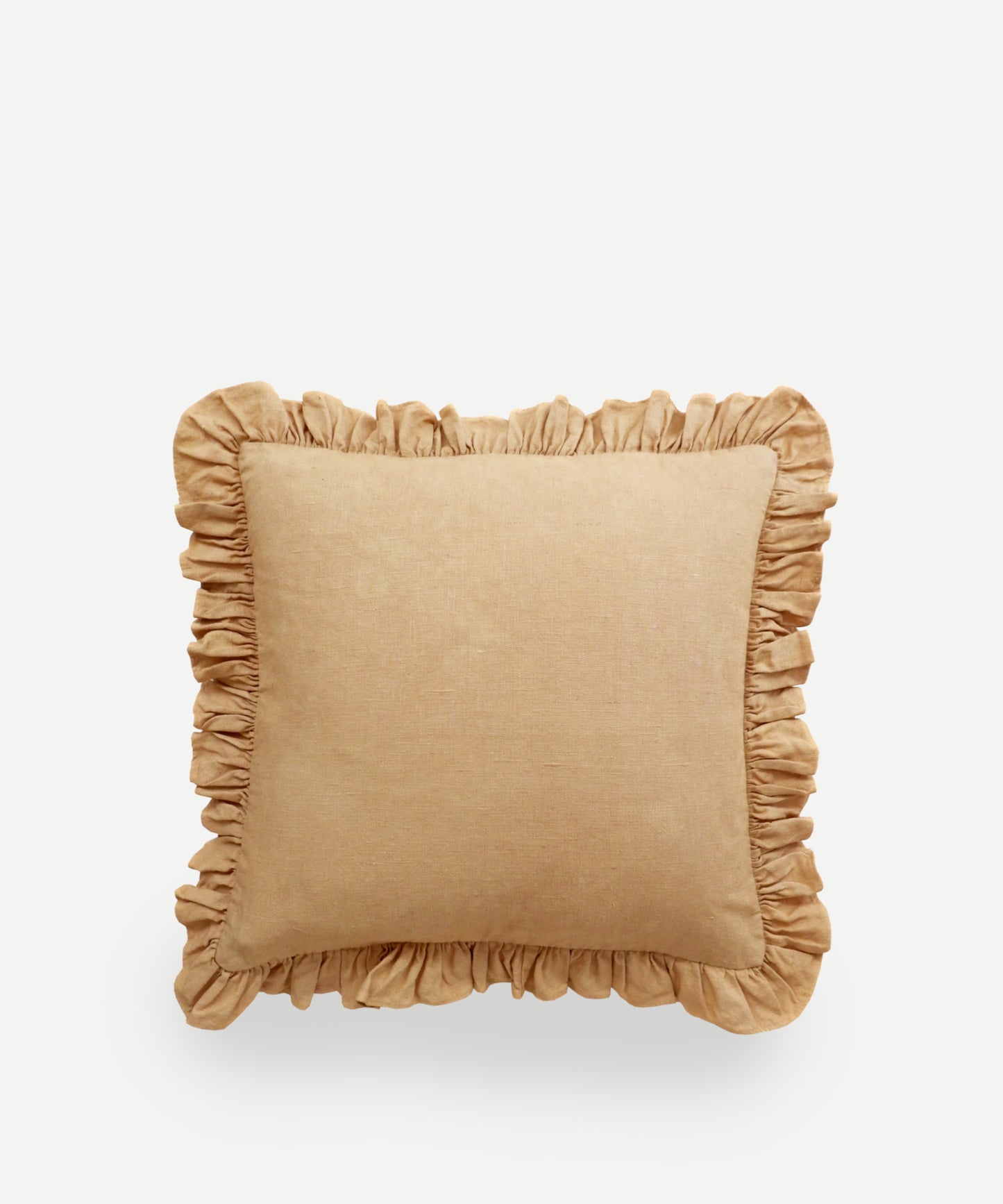 Mustard Ruffle Cushion