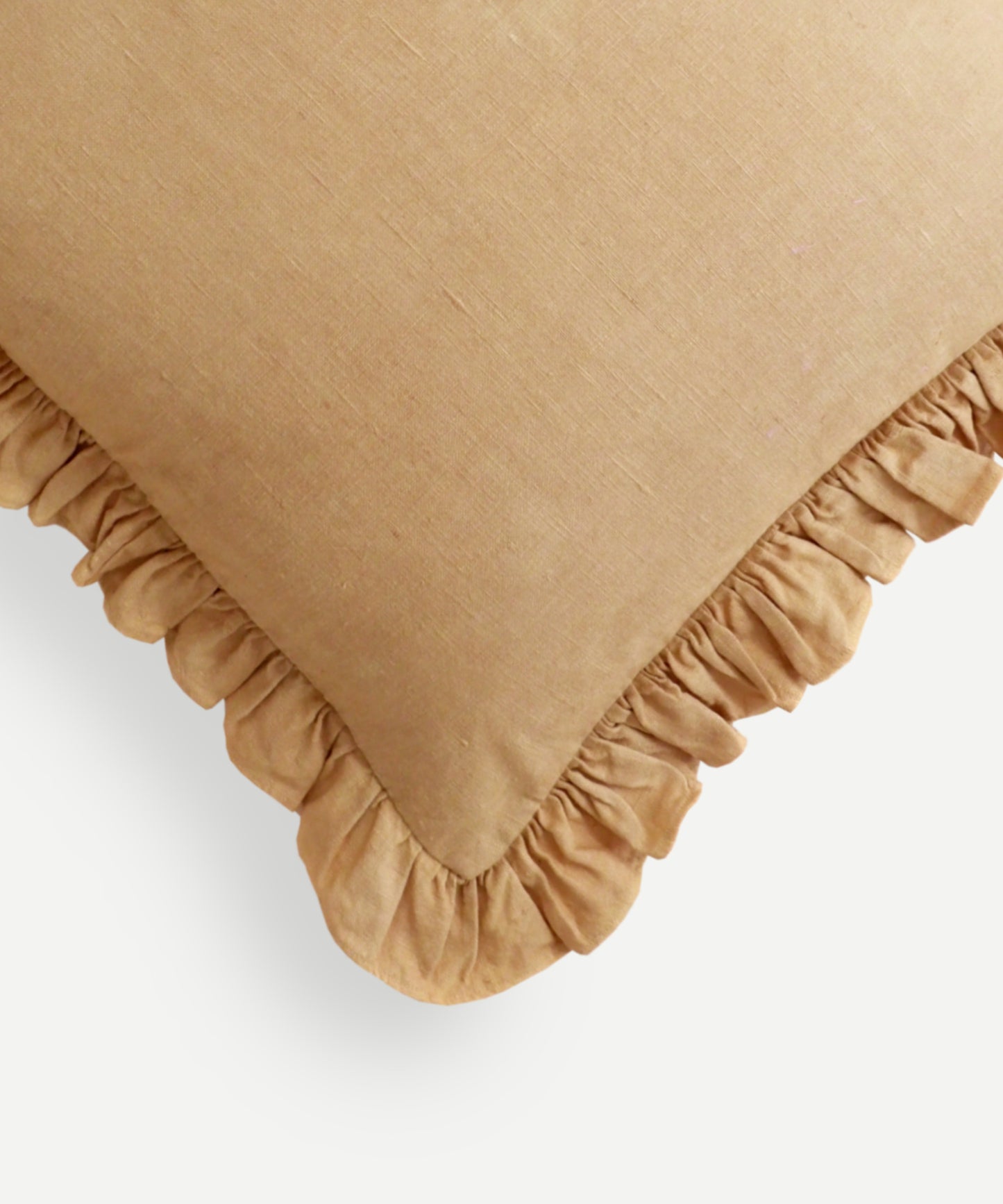 Mustard Ruffle Cushion